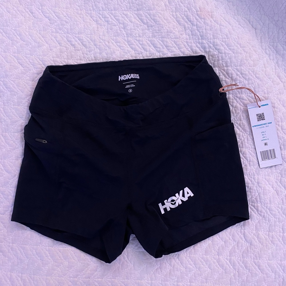 NEW W TAGS HOKA 3” Performance Shorts - With Side Pockets & Recycled Materials